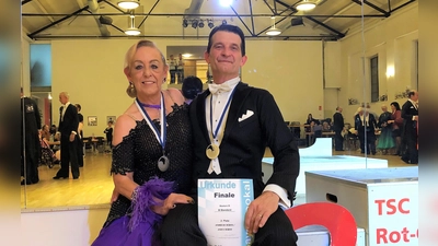Anita und Andreas Märtl, die erfolgreichen Tanzsportler des BGC.  (Foto: Blau Gold Casino München e.V.)