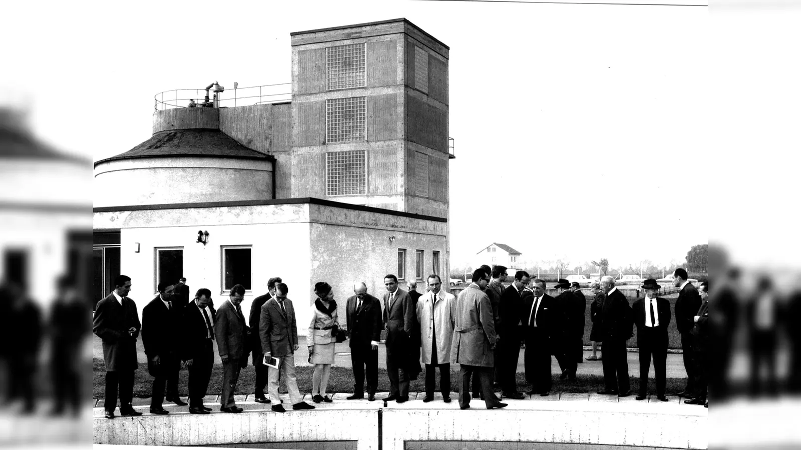 Die Einweihung der Karlsfelder Kläranlage im Jahr 1968.  (Foto: Kläranlage Karlsfeld)