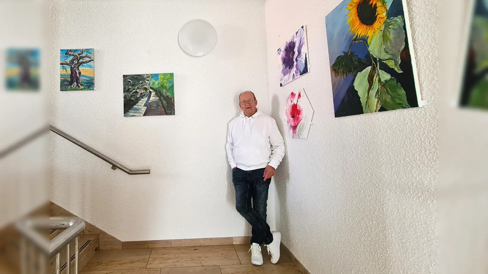 Die Ausstellung des Künstlers Peter Riester im Rathaus Erdweg kann wieder besichtigt werden. (Gemeinde Erdweg: Gemeinde Erdweg)