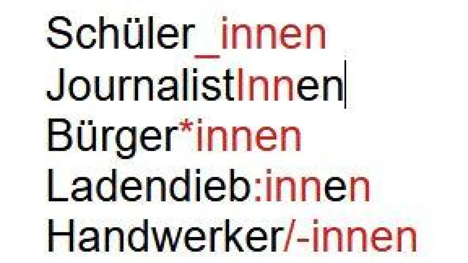 Welche Gendervariante erfüllt alle Ansprüche? (Foto: job)