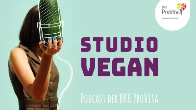 Der neue Podcast STUDIO VEGAN der BKK ProVita zu gesunder pflanzlicher Ernährung richtet sich vor allem an junge Menschen.  (Foto: BKK ProVita)