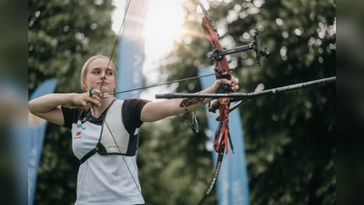 Auch Charline Schwarz, Team-Bronzemedaillengewinnerin von Tokio 2020, freut sich auf die Bogen-EM im eigenen Land. (Foto: Deutscher Schützenbund)