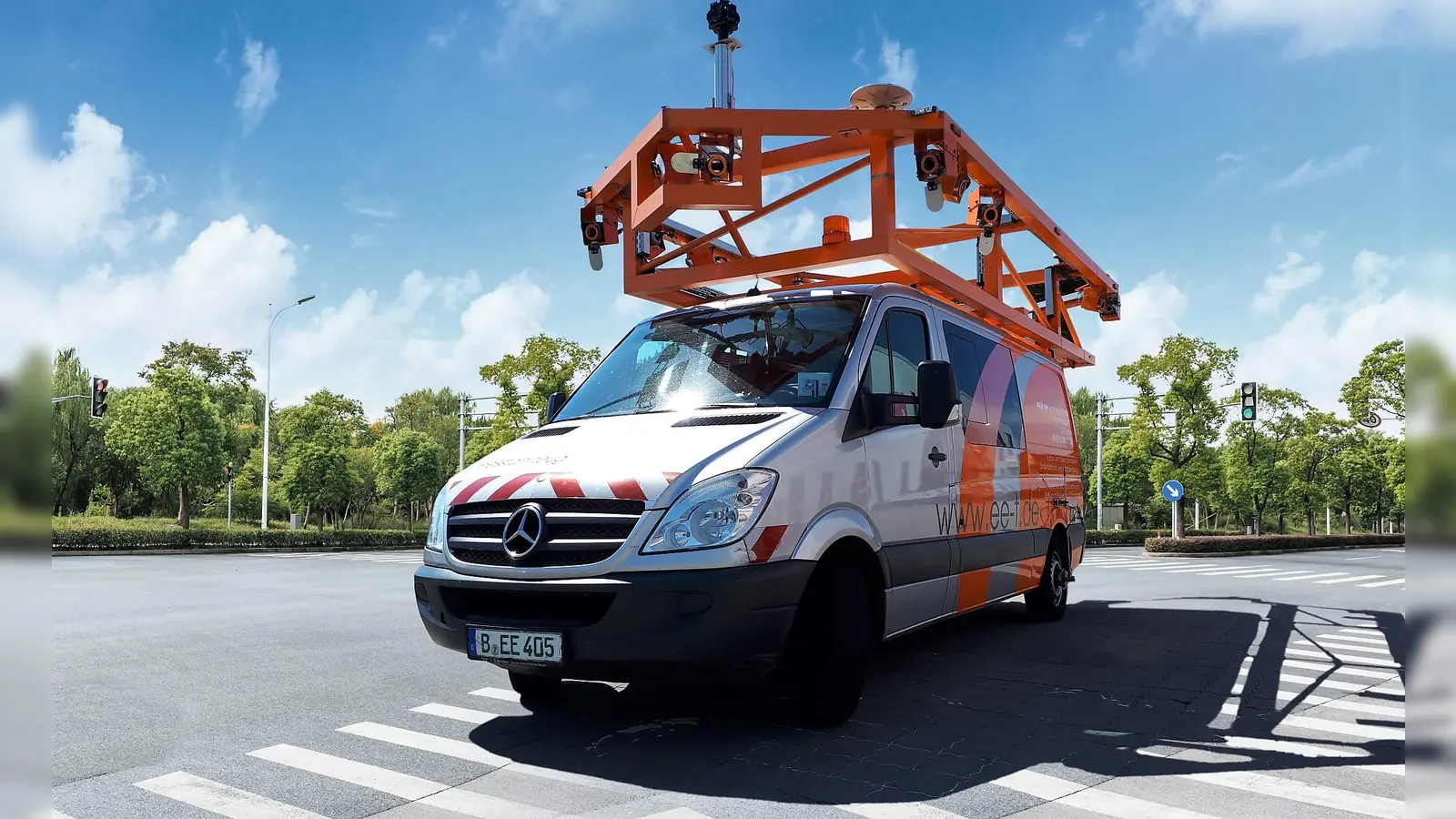 Demnächst ist so ein Meßfahrzeug in Schwabhausen unterwegs. (Foto: eagle eye technologies )