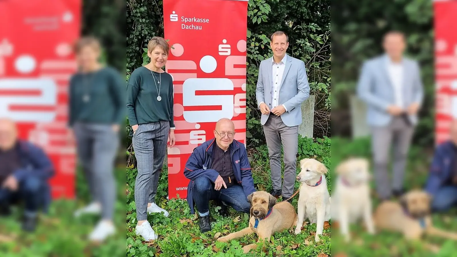 Die Dachauer Sparkasse unterstützte das Rettungshunde Symposium. (Foto: Malteser Dachau)