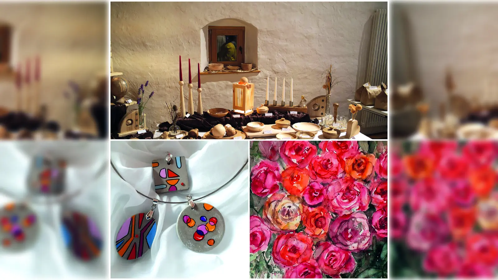 Ein breite Pallette an Kunst und Kunsthandwerk wird den Besuchern geboten. (Foto: Kulturverein Erdweg)