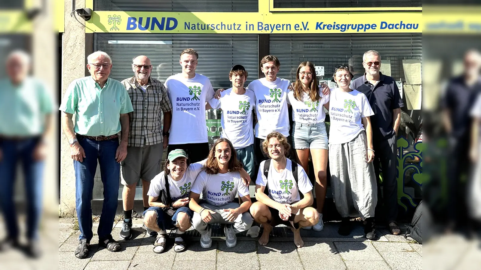 Die jungen BUND-Werber wollen im Landkreis für den Umweltschutz begeistern und neue BUND Mitglieder gewinnen. (Foto: BN Dachau)