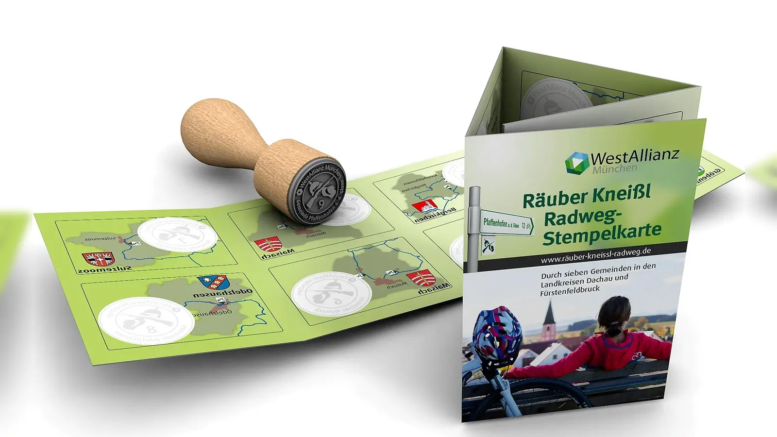 Die aktuelle Räuber Kneißl Radweg-Stempelkarte ist verfügbar. (Foto: WestAllianz)
