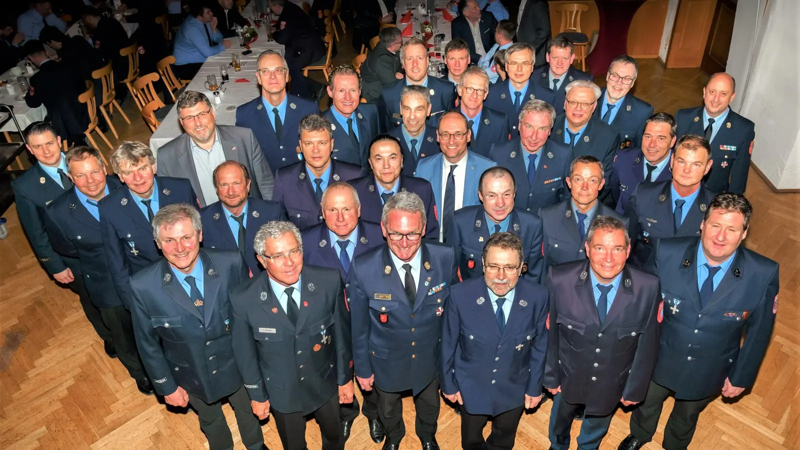 Sie wurden für 40 Jahre aktiven Dienst im Dachauer Kreisfeuerwehrverband geehrt. (Foto: KFV Dachau)