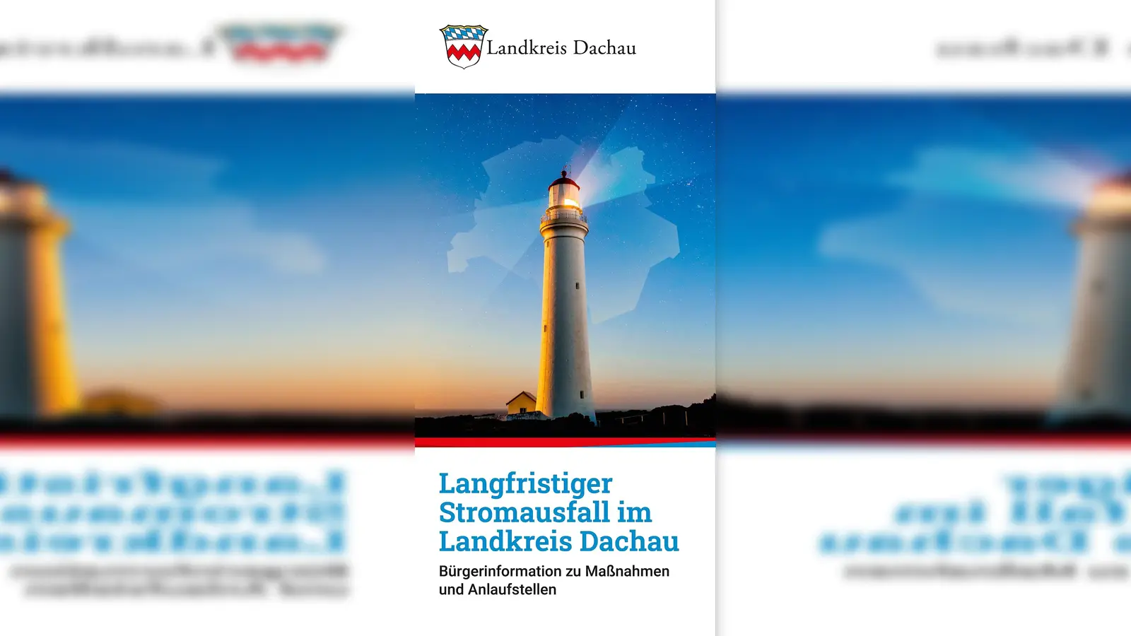 Der Flyer wird verteilt, alle Infos gibt es auch online auf der Landratsamts-Homepage. (Foto: LA Dachau / Veronika Plajer)