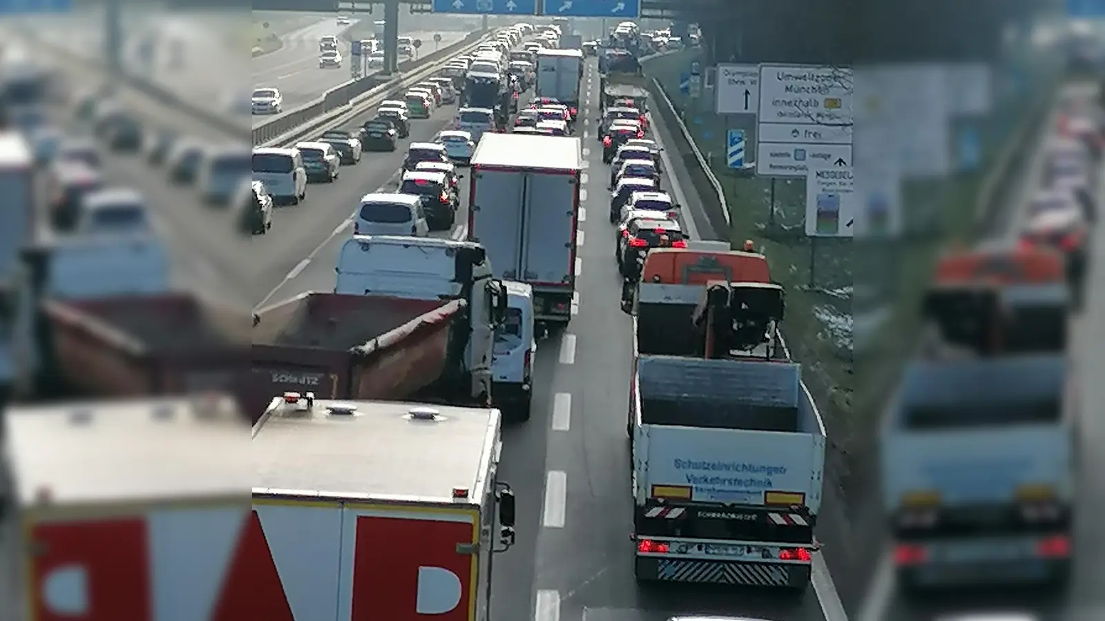 Zu langen Verzögerungen kam es aufgrund der massiven Aktionen von Klimaklebern im Raum München. (Foto: gcdw)