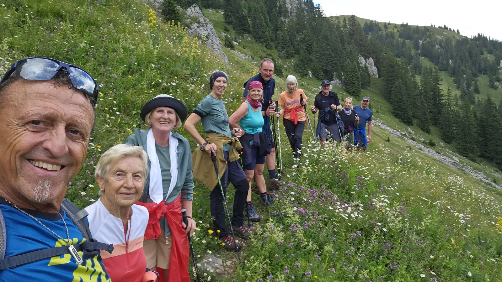 Die Wandergruppe hatte ihren Stützpunkt im Taubensteinhaus. (Foto: DAV Ortsgruppe Dachau)