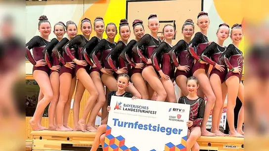 Der SVO-Nachwuchs ist Bayerischer Turn-Landesmeister 2023. (Foto: SVO)