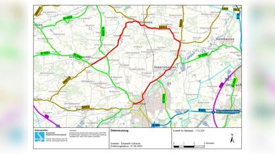 Übersichtsplan zur Umleitungsstrecke (Foto: Elisabeth Odinzow)