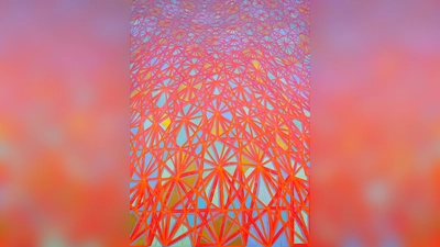 Wellengang, 2022, Pigmenttusche, Leinwand 150 x 110 cm (Foto: Ralf Hanrieder)