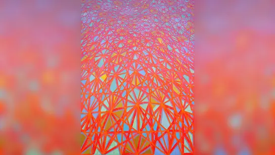 Wellengang, 2022, Pigmenttusche, Leinwand 150 x 110 cm (Foto: Ralf Hanrieder)