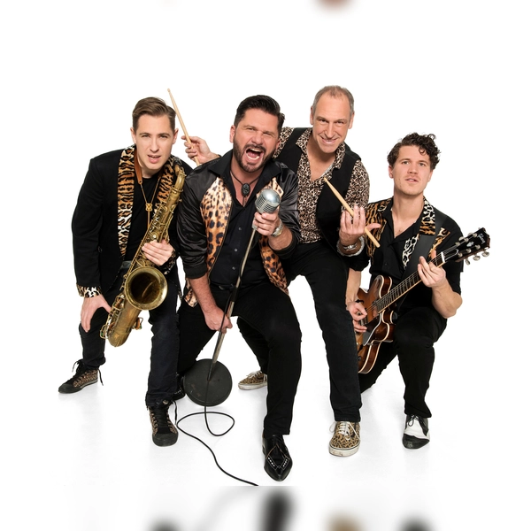 Die Partyrocker „Cagey Strings” spielen an Christi Himmelfahrt im Festzelt. (Foto: Cagey Strings)