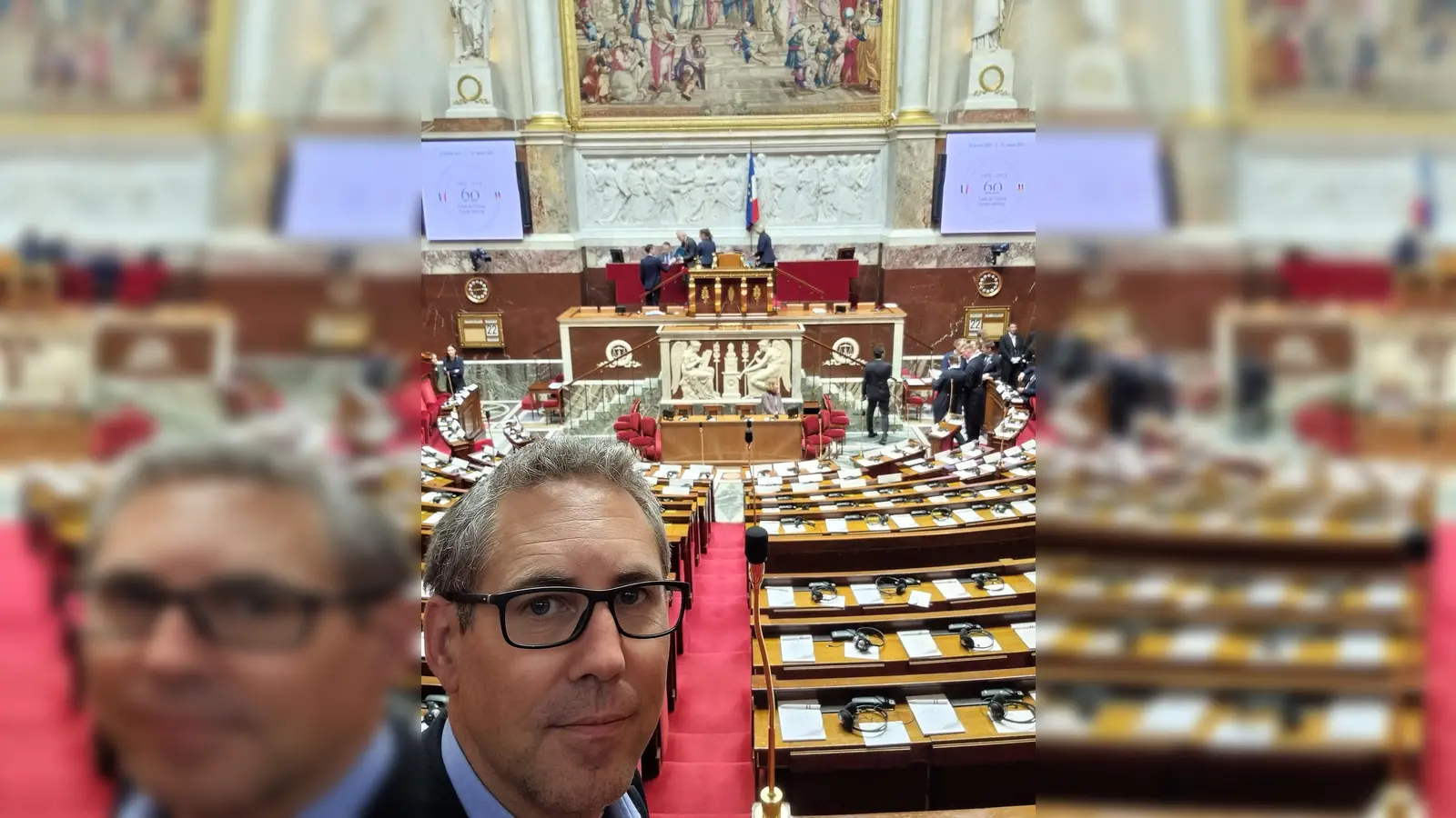 Michael Schrodi in der Assemblée Nationale. (Foto: privat)