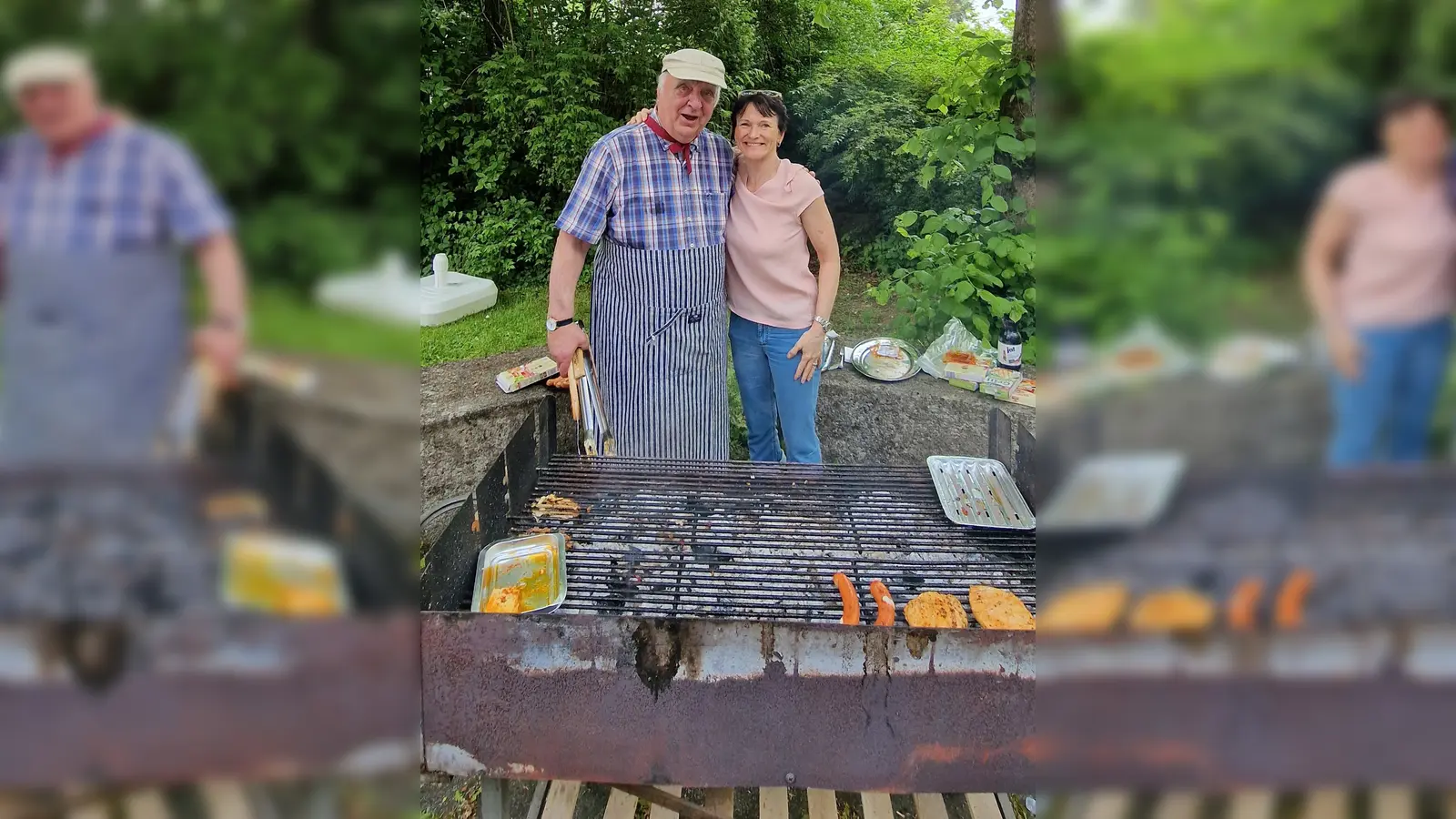 Nach Corona konnte das gemeinsame Grillfest von Tafelbesuchern und Helfer endlich wieder stattfinden. (Foto: NBH Grünwald)