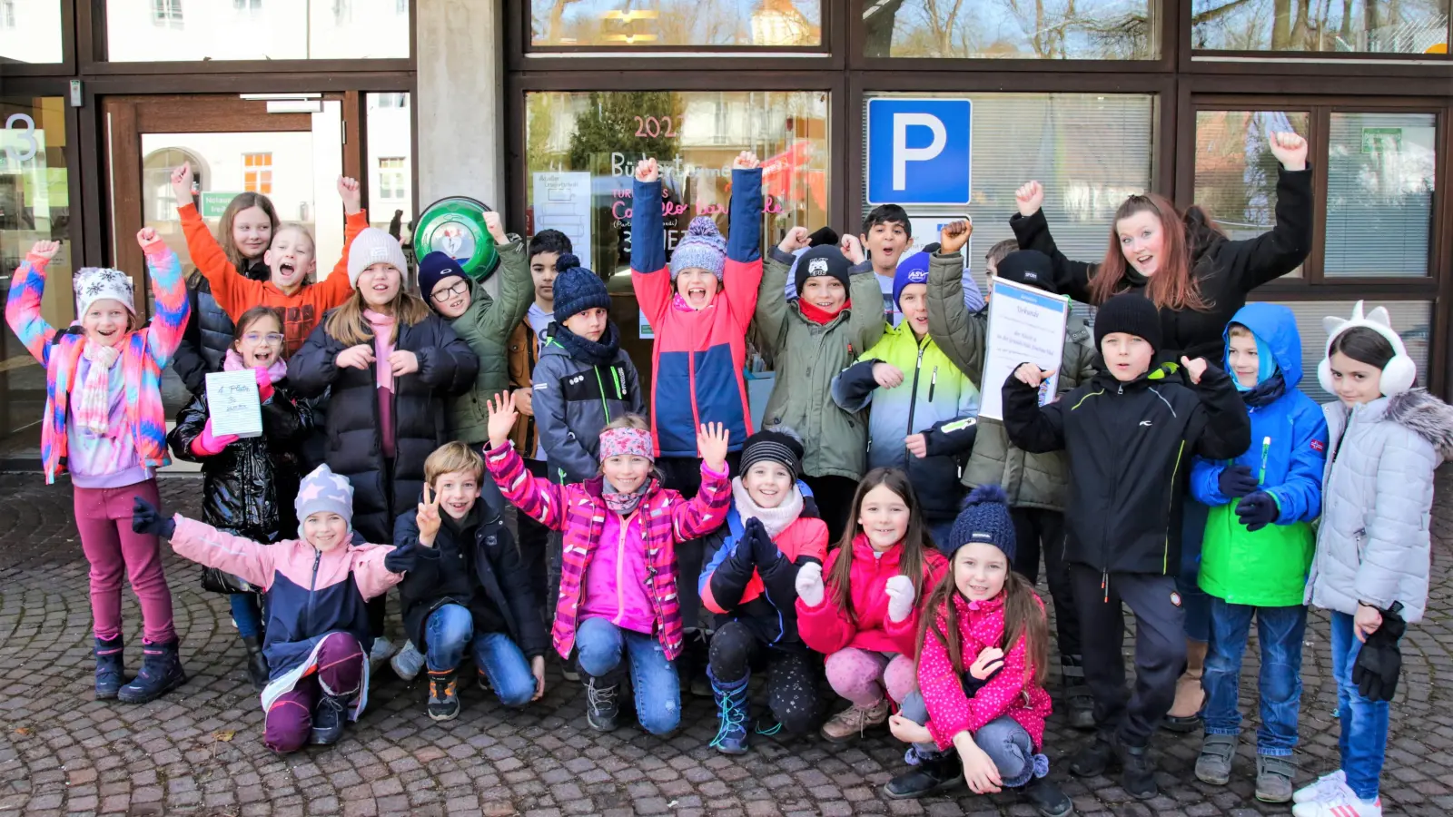 Die Sieger von der Klasse 3c der Grundschule Dachau-Süd. (Foto: Stadtbücherei Dachau)