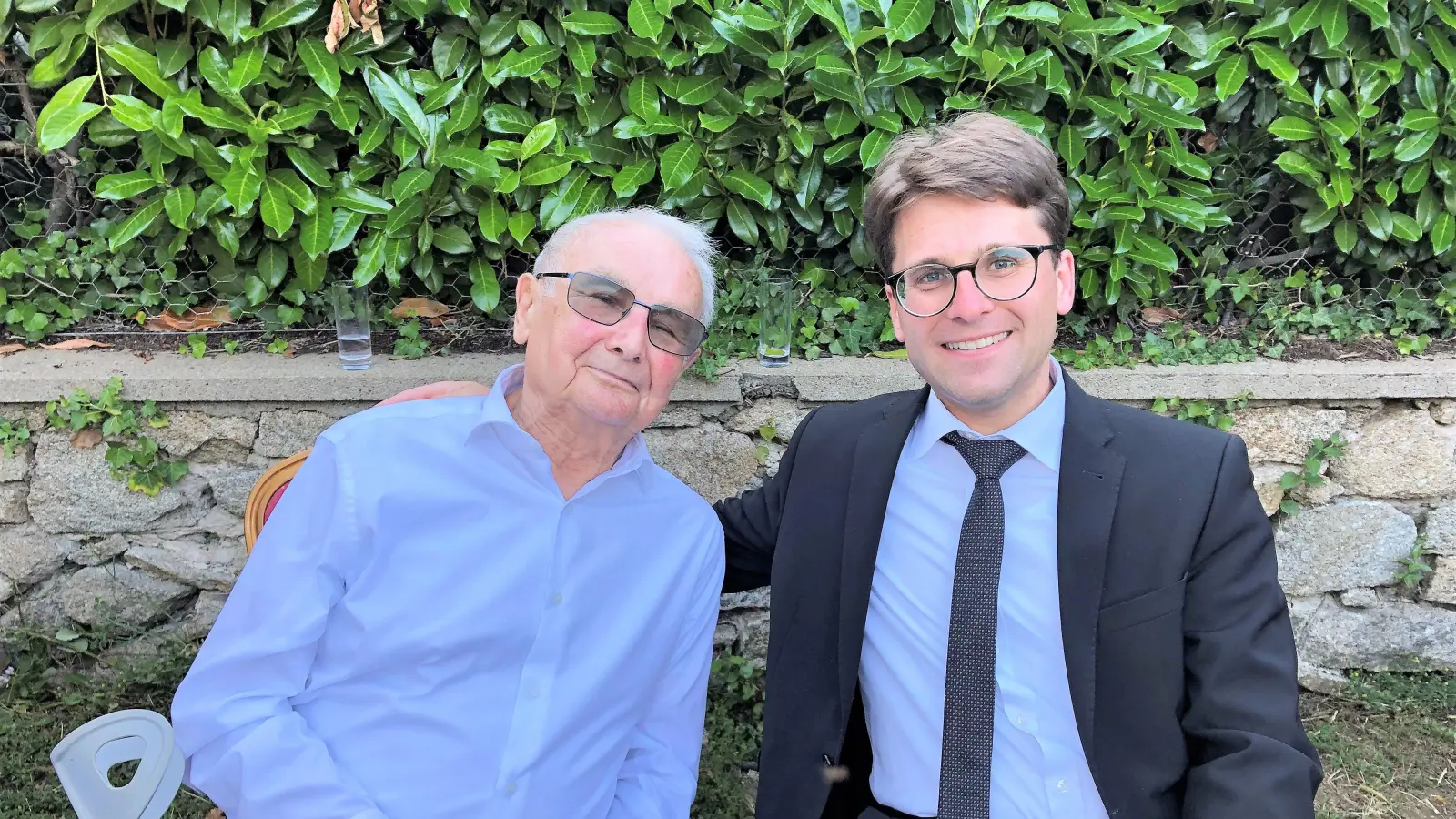 Robert Hébras (li) mit OB Florian Hartmann (Foto: Stadt Dachau)