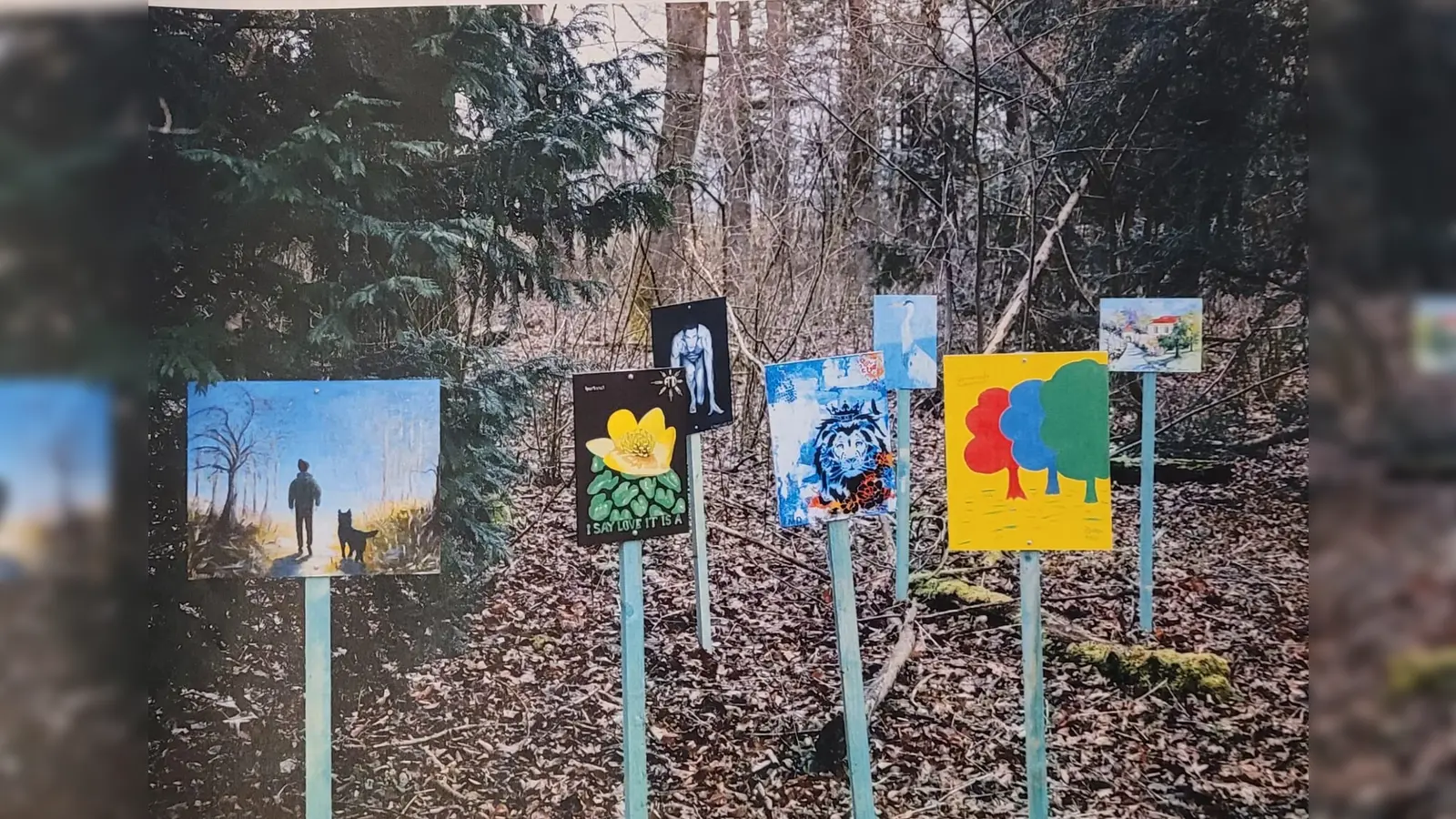 Kinder, Schüler und Mitglieder des FMD haben die Holztafeln bemalt. (Foto: FMD)