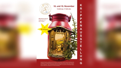 Über 30 selbst gebaute Krippen gibt es im Bezirksmuseum zu bestaunen. (Foto: Ampertaler Krippenfreunde)