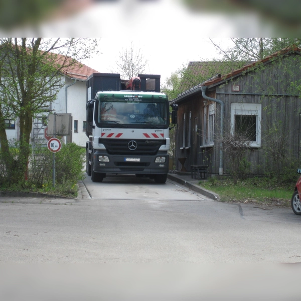Die Waage auf der Reststoffdeponie Jedenhofen. (Foto: Barbara Mühlbauer-Talbi)