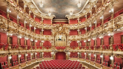 Das Cuvilliés-Theater in der Residenz ist ein Juwel des Rokoko und ein einzigartiges Gesamtkunstwerk von europäischem Rang. (Foto: ©Bayer. Schlösserverwaltung, Philipp Mansmann)