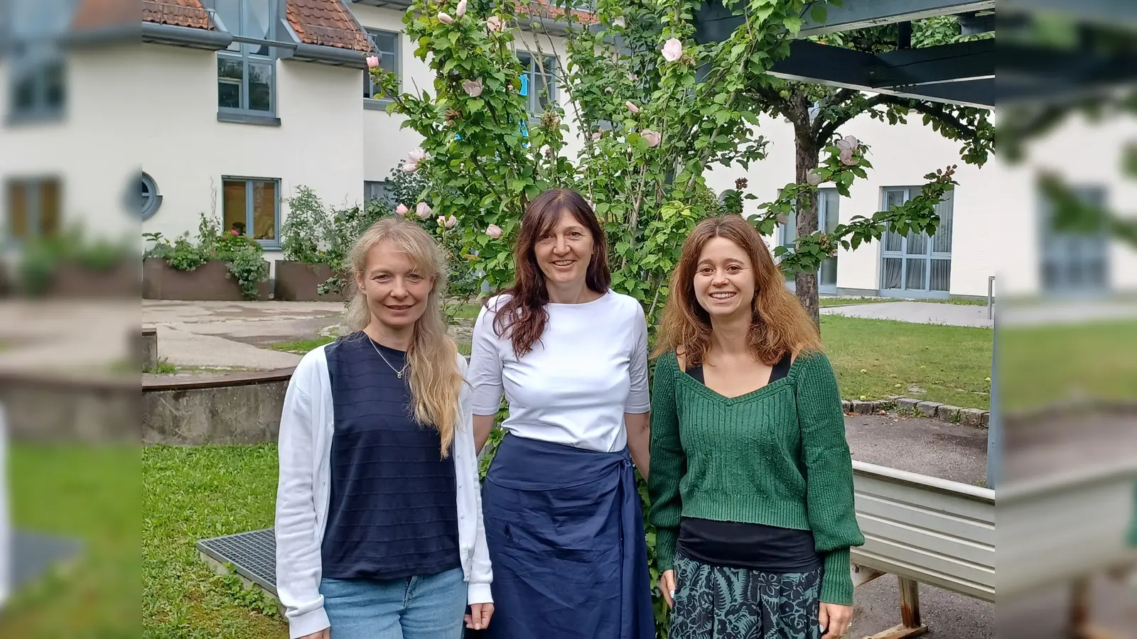Madlen Hardtke, Christine Pöllner und Lena Maurer (v. l.) sind Mitarbeiterinnen vom SpDi/GpDi der Caritas im Landkreis Dachau.  (Foto: Caritas)