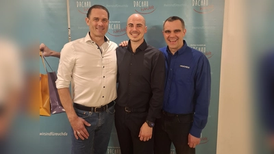 Die neuen Vorstände (von links): Sebastian Stirner (2. Vorstand), Niklas Lill (1. Vorstand). Dominik Depre (Kassier und 3. Vorstand). (Foto: jj)