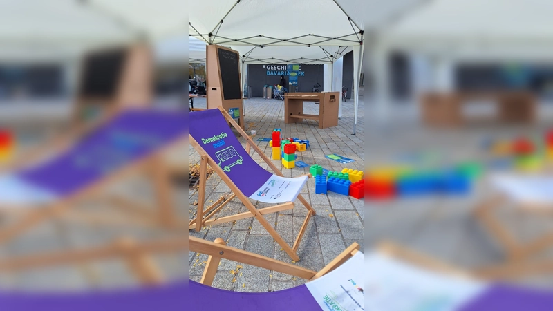 Das Demokratiemobil des KJR besuchte fünf Schulen im Landkreis. (Foto: red)