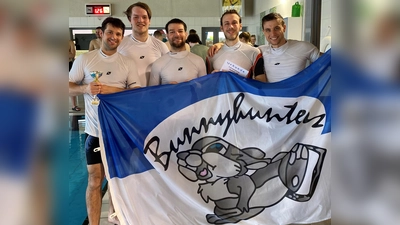 Kämpften für die erste Mannschaft: Vali Kaspar, Felix Brandl, Markus Riedl, Tobias Döring und Matthias Gattinger (v. l.). (Foto: Aquaballer Dachau)