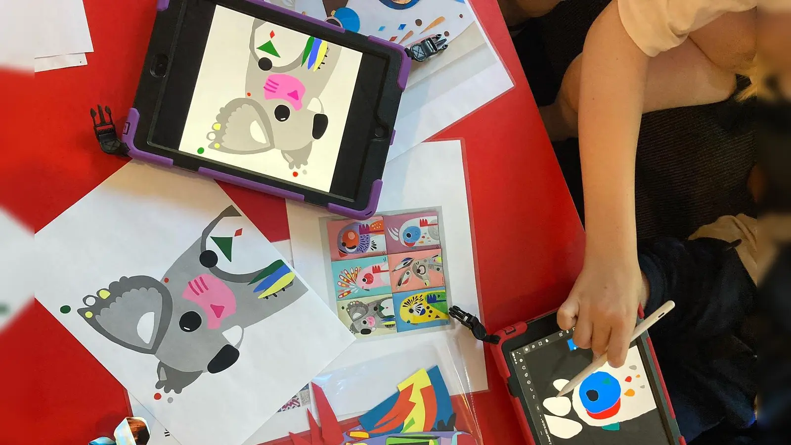 Tablet-Kunst können Kinder im DAKS entdecken. (Foto: ECHO e.V.)