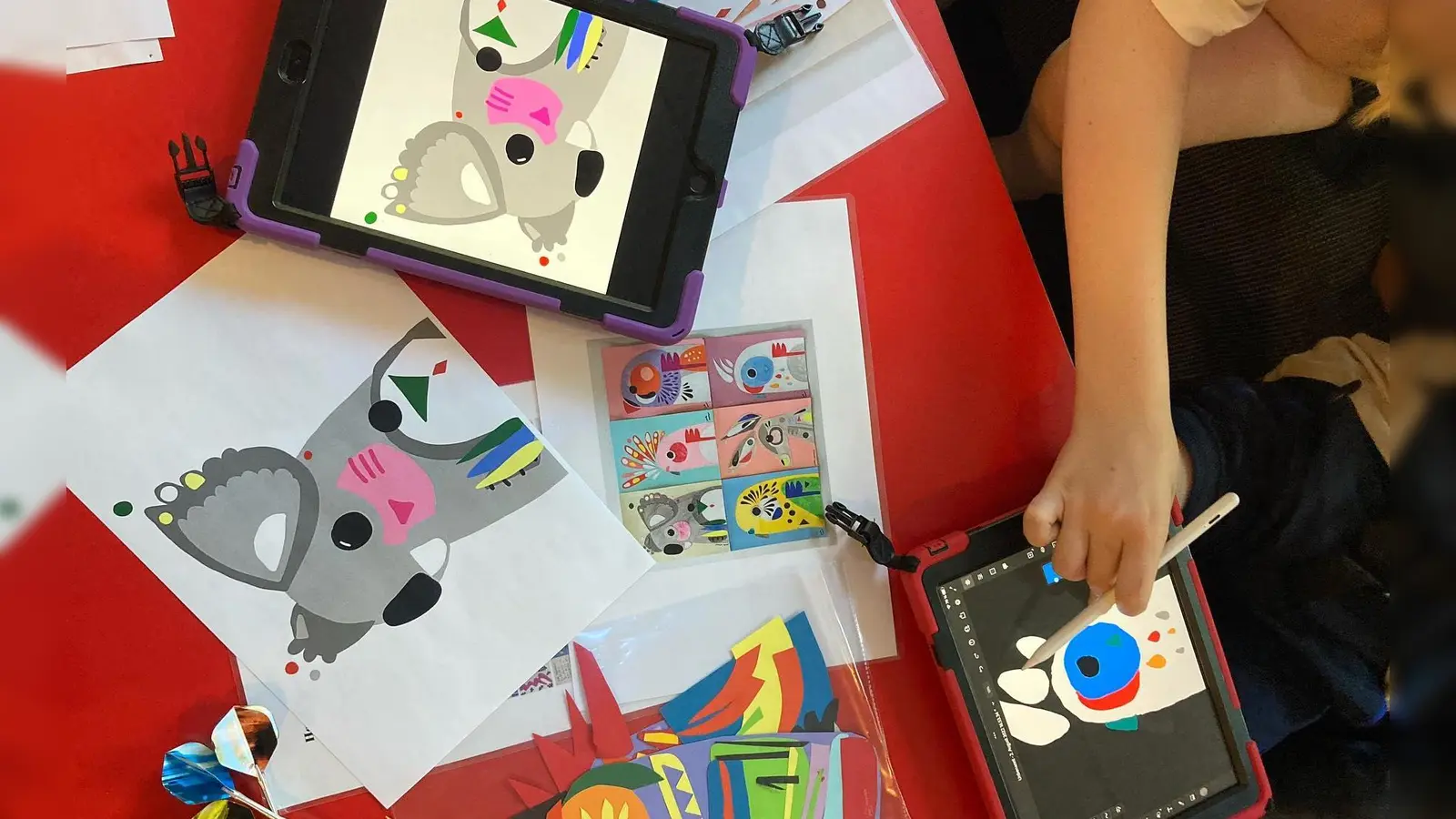 Tablet-Kunst können Kinder im DAKS entdecken. (Foto: ECHO e.V.)