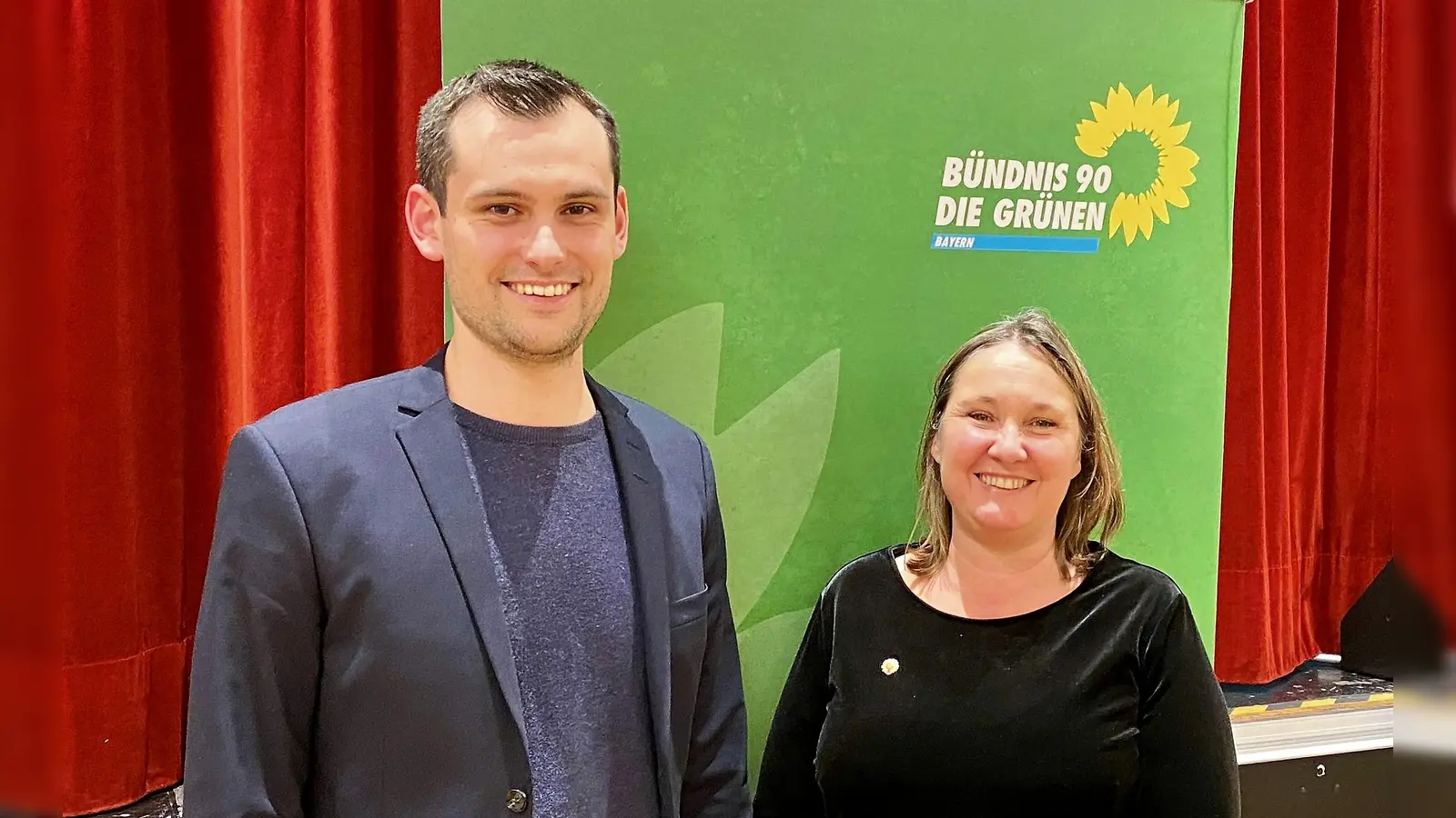 Die neuen Kreisvorsitzenden der Grünen: Karin Beittel und Alexander Heisler. (Foto: Grüne Dachau)
