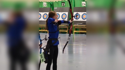 Emma Fuhrmann erzielte mit 544 Ringen den 3. Platz. (Foto: Bogenschützen Sittenbach 1976 e.V.)