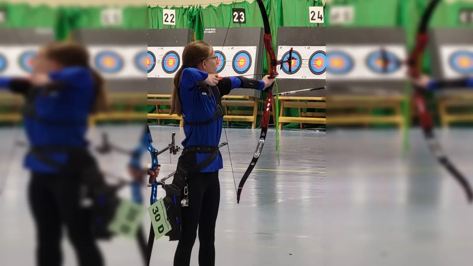 Emma Fuhrmann erzielte mit 544 Ringen den 3. Platz. (Foto: Bogenschützen Sittenbach 1976 e.V.)
