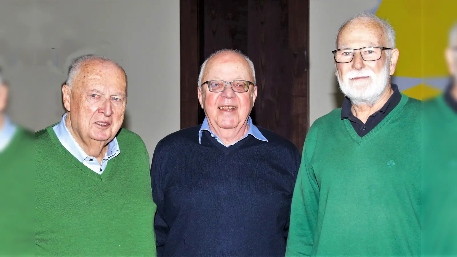 Scheidende Senioren-Beiräte (von li) Horst Januschkowetz, Hans Seelos und Gisbert Speth. (Foto: Stadt Dachau)