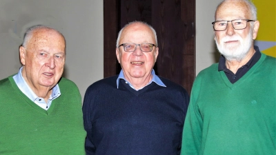 Scheidende Senioren-Beiräte (von li) Horst Januschkowetz, Hans Seelos und Gisbert Speth. (Foto: Stadt Dachau)