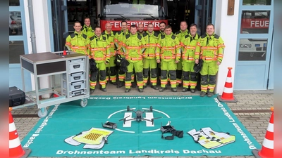 Die neue Drohne für den Landkreis Dachau ist in Röhrmoos stationiert. (Foto: Kreisbrandinspektion Dachau)