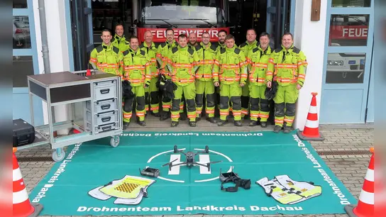 Die neue Drohne für den Landkreis Dachau ist in Röhrmoos stationiert. (Foto: Kreisbrandinspektion Dachau)