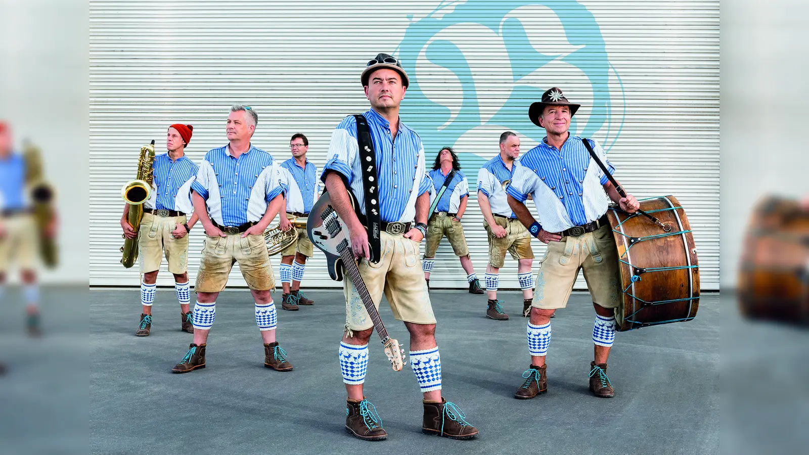 Die Blechblos&#39;n spielt bei der Petershausener Feuerwehr am 30. Juni. (Foto: www.blechblosn.de)