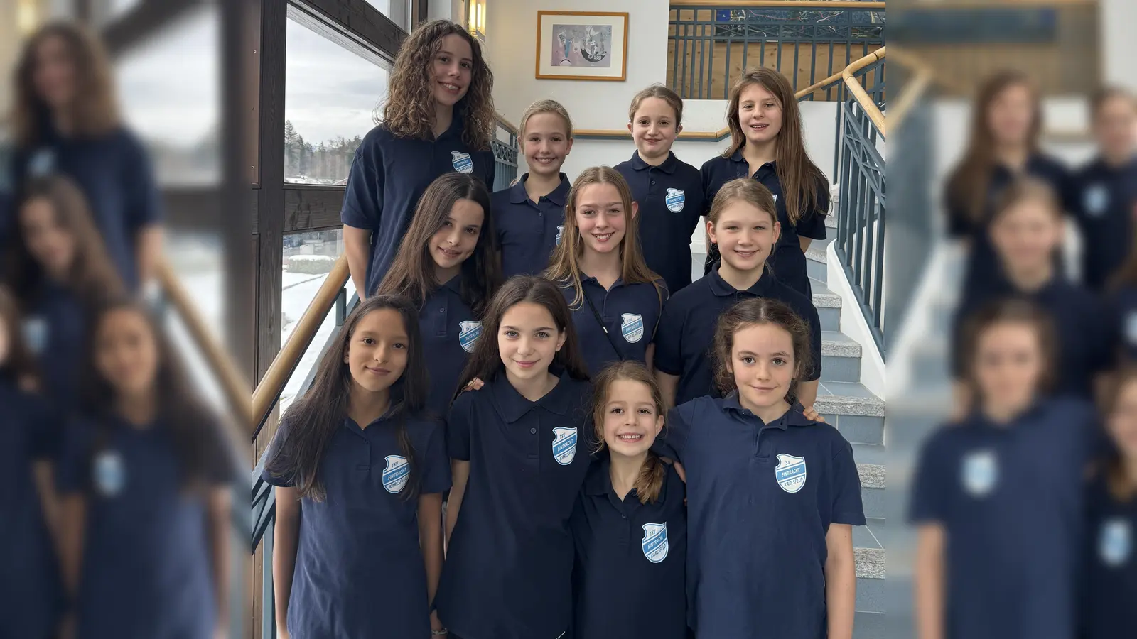 Die jüngsten Synchronschwimmerinnen überzeugten beim Sichtungstest in Gainau. (Foto: TSV Eintracht Karlsfeld)