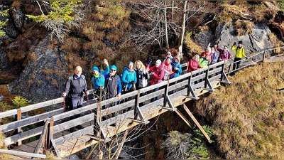 Wanderstiefel statt Schneeschuhe brauchten die Ausflügler vom Dachauer Alpenverein. (Foto: Alpenverein Dachau)