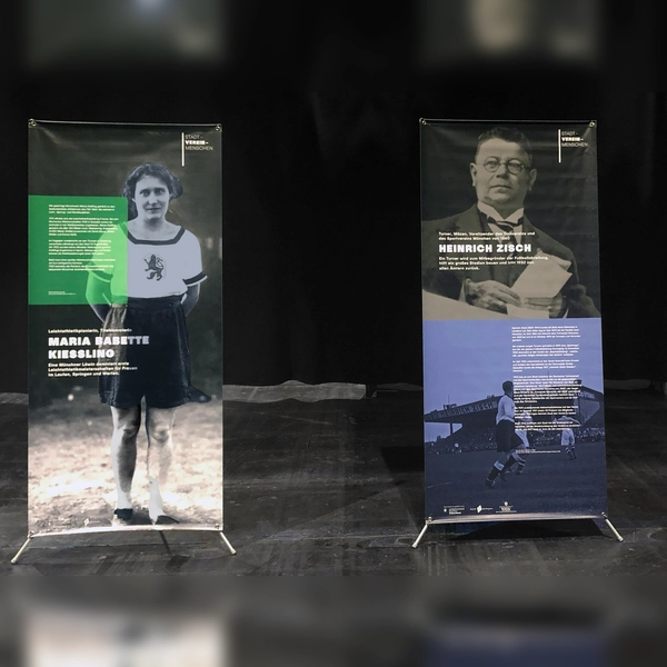 Vereins- und Stadtgeschichte: Auszug aus der Ausstellung.  (Foto: as)