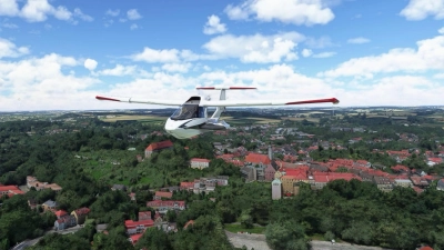 Beim virtuellen Rundflug hatten die Gäste das Gefühl, selbst über die Heimat zu fliegen. (Foto: Seniorenbeirat Karlsfeld)