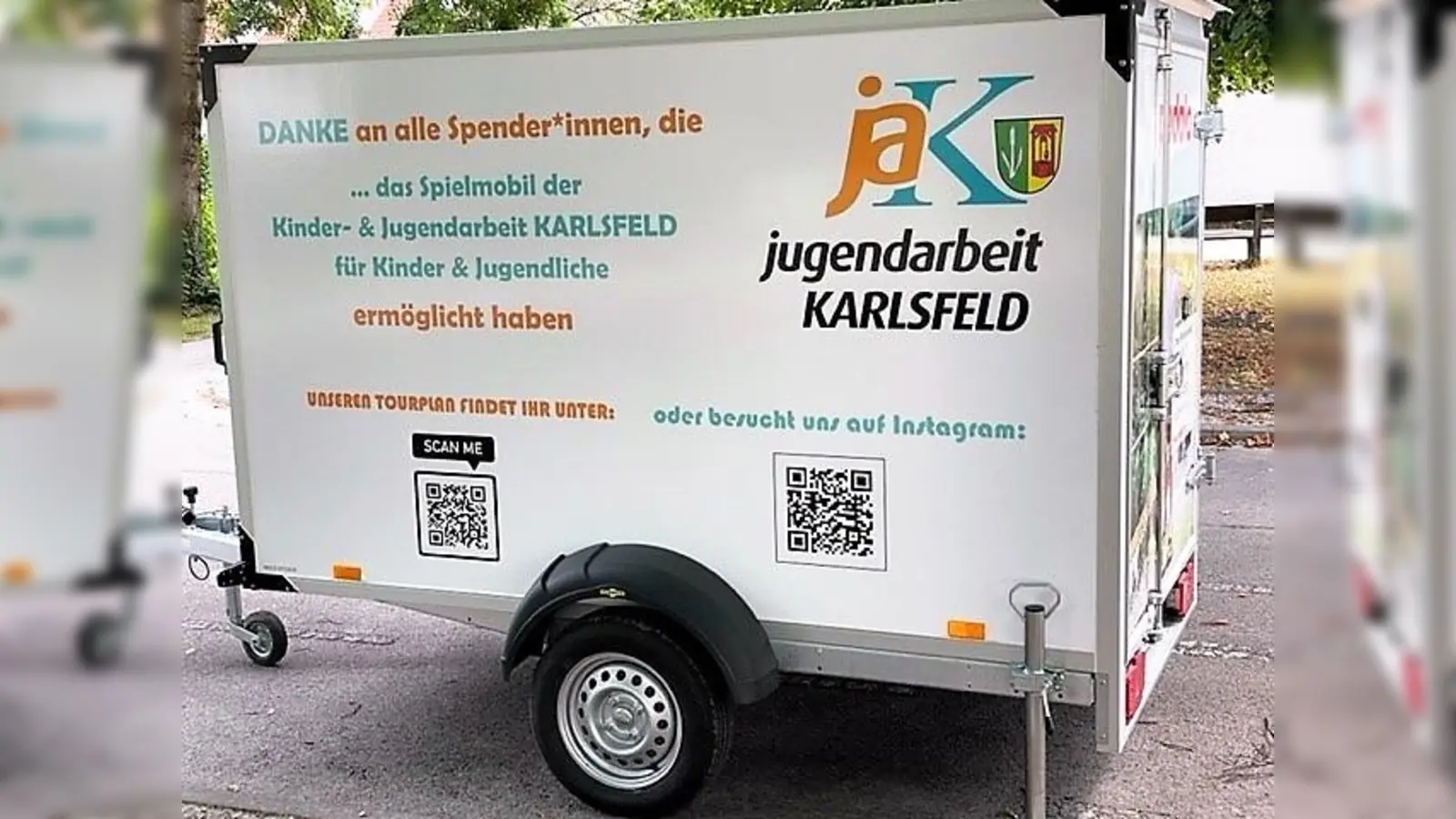 Das Spielmobil ist bei schönem Wetter jeden Donnerstag in Karlsfeld unterwegs. (Foto: Jugendarbeit Karlsfeld)