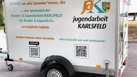 Das Spielmobil ist bei schönem Wetter jeden Donnerstag in Karlsfeld unterwegs. (Foto: Jugendarbeit Karlsfeld)