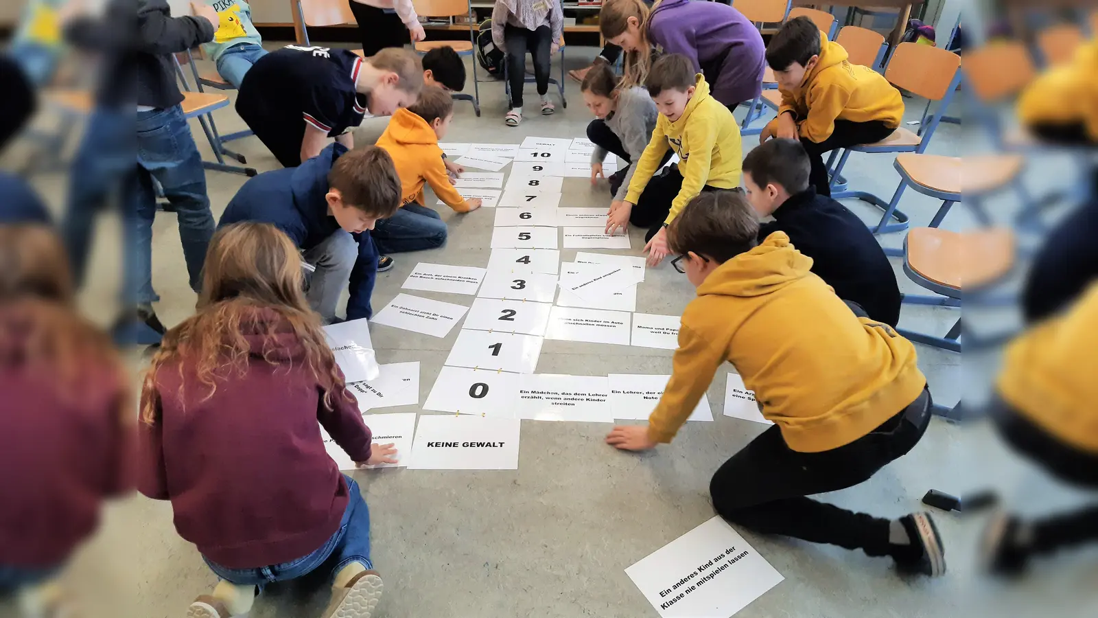 Gewalt oder keine Gewalt? Für Begriffe auf der Gewaltskala einen Platz finden. (Foto: Gemeinde Schwabhausen)