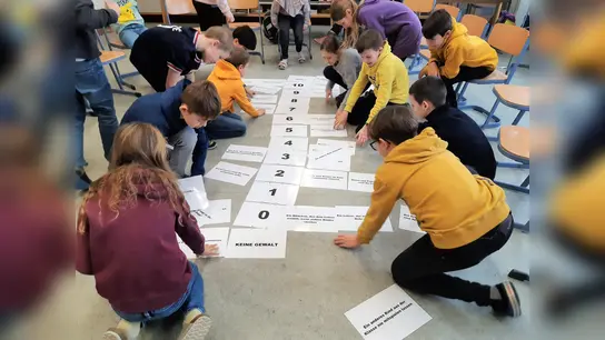 Gewalt oder keine Gewalt? Für Begriffe auf der Gewaltskala einen Platz finden. (Foto: Gemeinde Schwabhausen)